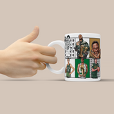 Boston Celtics Dream Team Legends 3D Doodle Art - 11oz Ceramic Mug